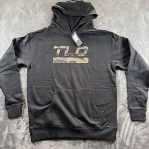 Troy Lee Designs Youth Speed Logo Pullover Hoodie Black Camo TLD Size LG